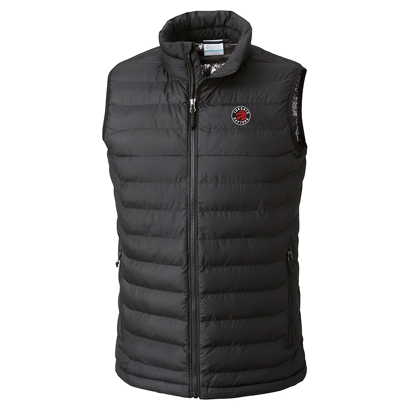Men's Columbia  Black Toronto Raptors Powder Lite Omni-Heat Reflective Full-Zip Vest