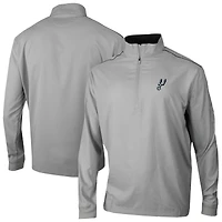 Men's Columbia Gray San Antonio Spurs Bogey's Paradise Quarter-Zip Pullover