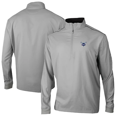 Men's Columbia Gray Charlotte Hornets Bogey's Paradise Quarter-Zip Pullover