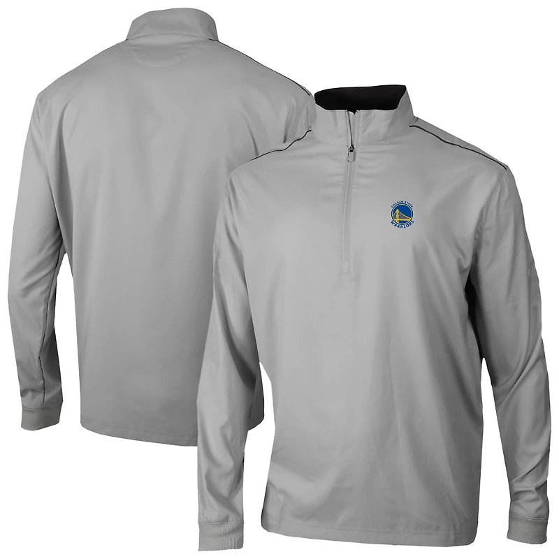 Men's Columbia Gray Golden State Warriors Bogey's Paradise Quarter-Zip Pullover
