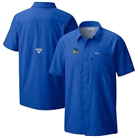 Men's Columbia  Royal Golden State Warriors Slack Tide Camp Button-Up Shirt