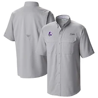 Men's Columbia Gray Sacramento Kings Omni-Wick Low Drag Offshore Button-Up Shirt
