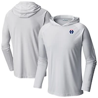 Men's Columbia White Washington Wizards Terminal Tackle Long Sleeve Hoodie T-Shirt