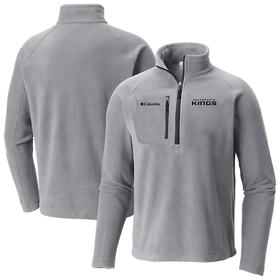 Men's Columbia Gray Sacramento Kings Fast Trek III Half-Zip Fleece Pullover