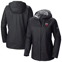 Women's Columbia  Black Chicago Bulls Arcadia Omni-Tech™ Full-Zip Hoodie Jacket