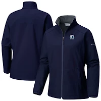 Women's Columbia Navy Dallas Mavericks Kruser Ridge II Softshell Full-Zip Jacket