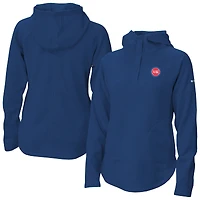Women's Columbia Detroit Pistons Sweater Weather Quarter-Snap Hoodie