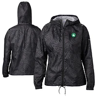 Women's Columbia  Black Boston Celtics Flash Forward Windbreaker