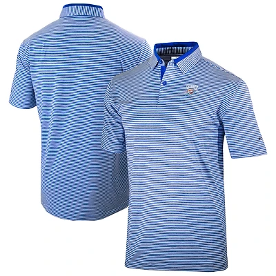 Men's Columbia  Blue Oklahoma City Thunder Omni-Wick Golden Hills Polo
