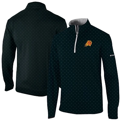 Men's Columbia Black Phoenix Suns Wickham Hills Omni-Wick Quarter-Zip Jacket