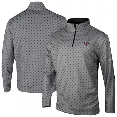 Men's Columbia Gray New Orleans Pelicans Wickham Hills Omni-Wick Quarter-Zip Jacket