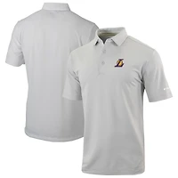 Men's Columbia Gray Los Angeles Lakers Omni-Wick Even Lie Polo
