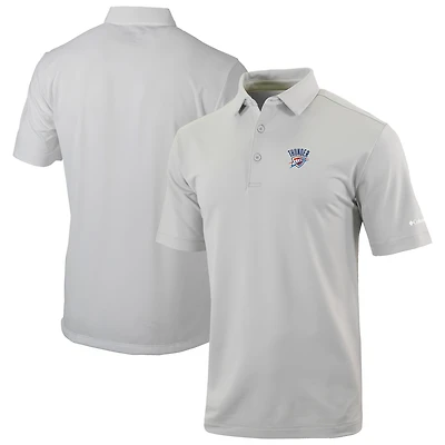 Men's Columbia Gray Oklahoma City Thunder Omni-Wick Even Lie Polo