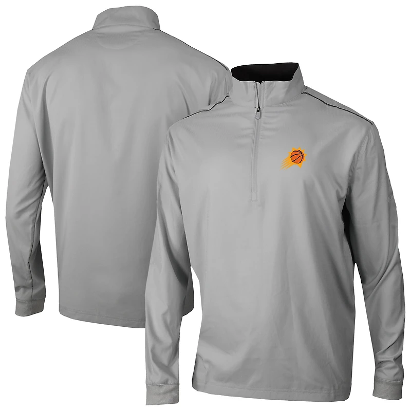 Men's Columbia Gray Phoenix Suns Omni-Wick Bogey's Paradise Quarter-Zip Top