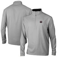 Men's Columbia Gray Houston Rockets Omni-Wick Bogey's Paradise Quarter-Zip Top