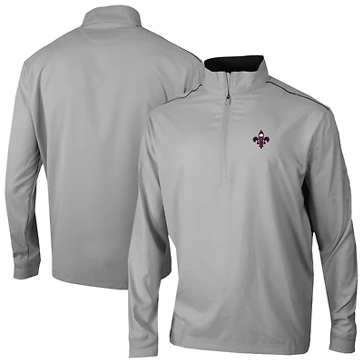 Men's Columbia Gray New Orleans Pelicans Omni-Wick Bogey's Paradise Quarter-Zip Top