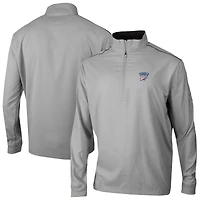 Men's Columbia Gray Oklahoma City Thunder Omni-Wick Bogey's Paradise Quarter-Zip Top
