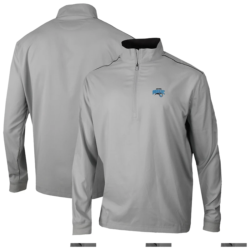 Men's Columbia Gray Orlando Magic Omni-Wick Bogey's Paradise Quarter-Zip Top