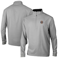 Men's Columbia Gray New York Knicks Omni-Wick Bogey's Paradise Quarter-Zip Top
