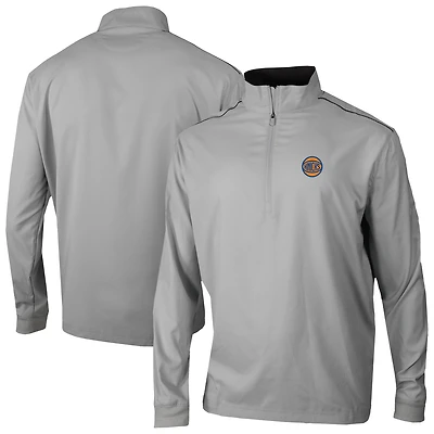 Men's Columbia Gray New York Knicks Omni-Wick Bogey's Paradise Quarter-Zip Top