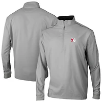 Men's Columbia Gray Philadelphia 76ers Omni-Wick Bogey's Paradise Quarter-Zip Top