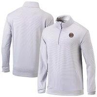 Men's Columbia Gray/White New York Knicks Omni-Wick Even Lie Quarter-Zip Top