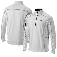 Men's Columbia  White Milwaukee Bucks Omni-Wick Shotgun Quarter-Zip Jacket