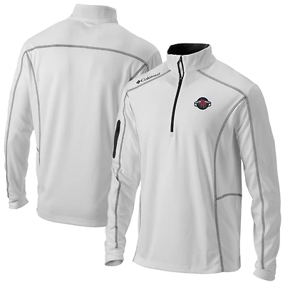 Men's Columbia  White Houston Rockets Omni-Wick Shotgun Quarter-Zip Jacket