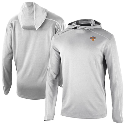 Men's Columbia Gray New York Knicks Omni-Wick Shotgun Pullover Hoodie