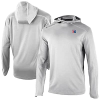 Men's Columbia Gray Philadelphia 76ers Omni-Wick Shotgun Pullover Hoodie