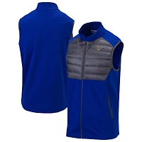 Men's Columbia Blue New York Knicks Omni-Wick In The Element Full-Zip Vest