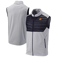 Men's Columbia Gray Phoenix Suns Omni-Wick In The Element Full-Zip Vest