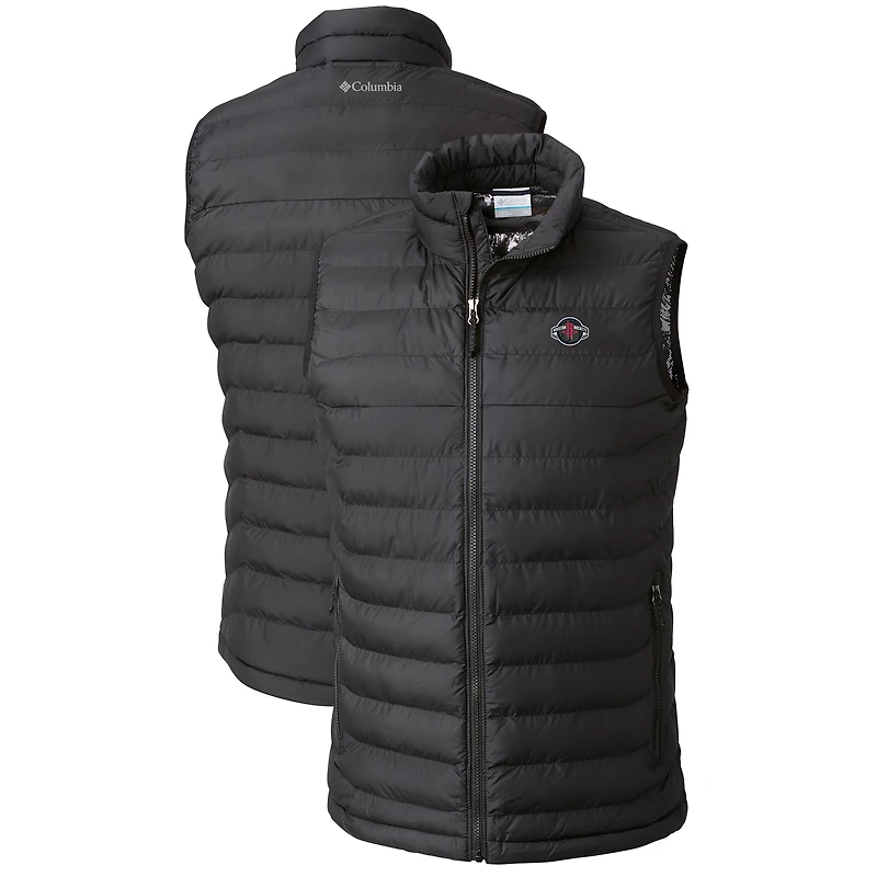 Men's Columbia  Black Houston Rockets Powder Lite Omni-Heat Reflective Full-Zip Vest