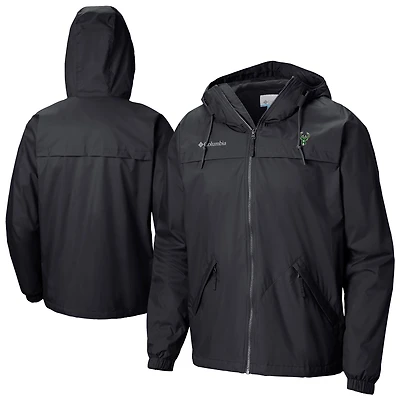 Men's Columbia  Black Milwaukee Bucks Oroville Creek Lined Full-Zip Jacket