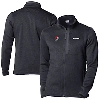 Men's Columbia  Black Portland Trail Blazers Sweater Weather Full-Zip Jacket