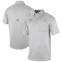 Men's Columbia  Gray Indiana Pacers Omni-Wick Flycaster Pocket Polo