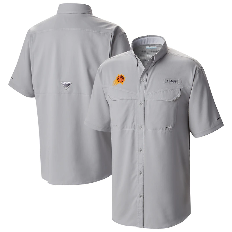 Men's Columbia  Gray Phoenix Suns Omni-Wick Low Drag Offshore Button-Up Shirt