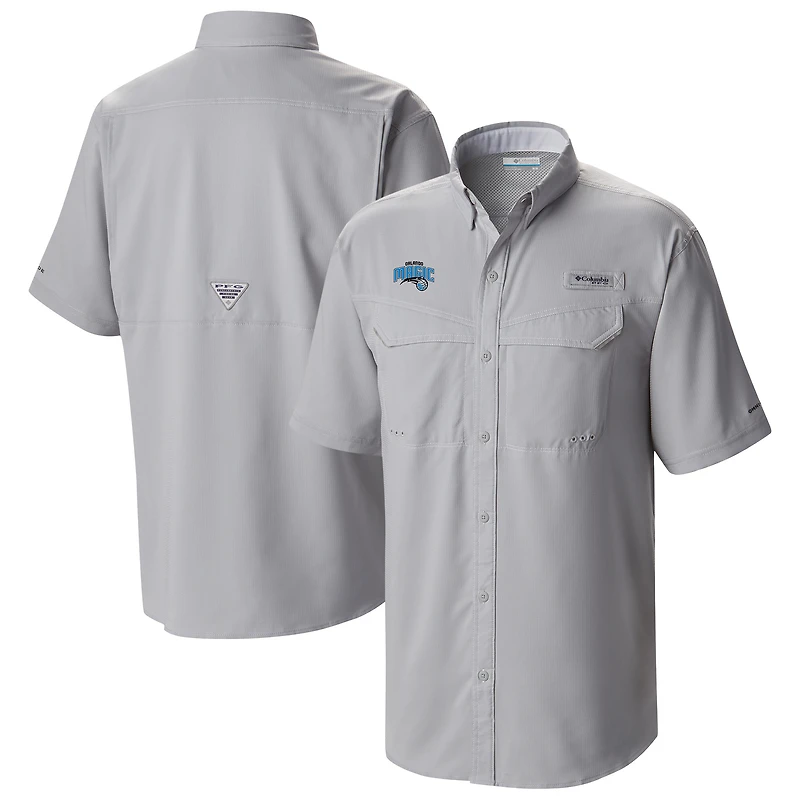 Men's Columbia  Gray Orlando Magic Omni-Wick Low Drag Offshore Button-Up Shirt