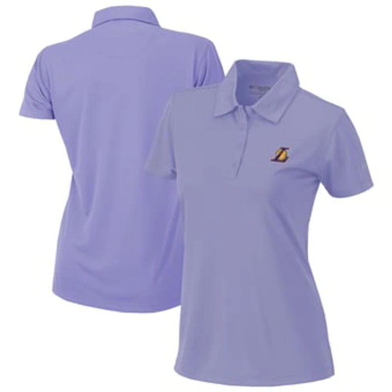 Women's Columbia Purple Los Angeles Lakers Omni-Wick Birdie Polo