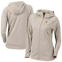 Women's Columbia  Tan Los Angeles Lakers Omni-Wick Half Shot Full-Zip Hoodie