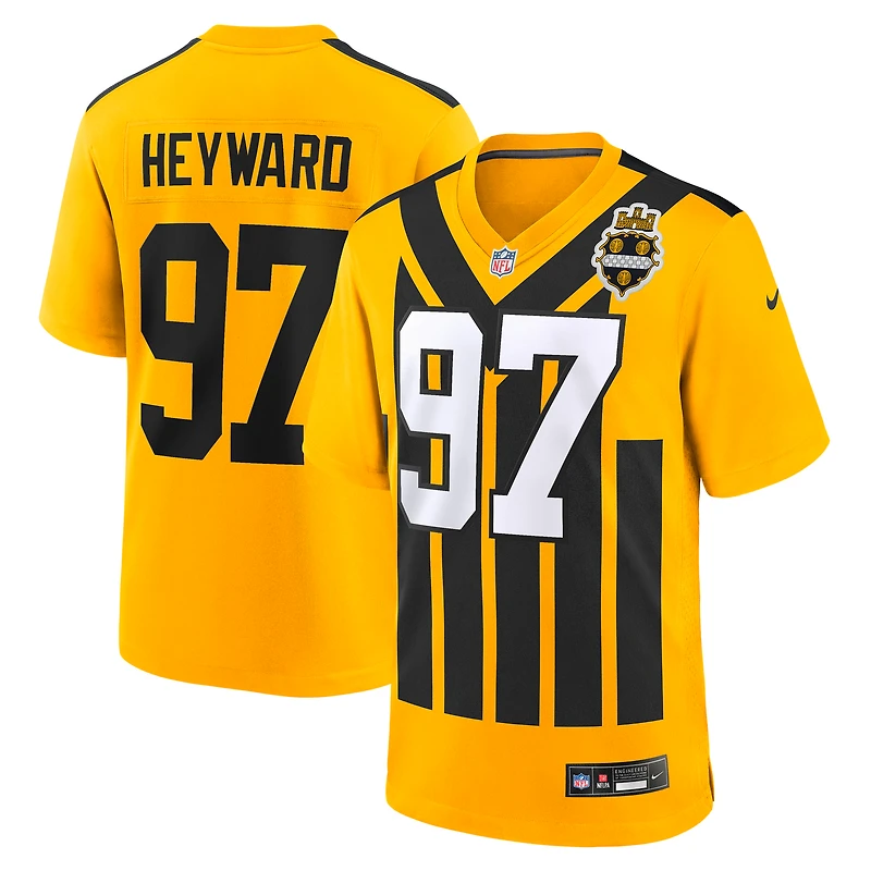 Men's Nike Cameron Heyward Gold Pittsburgh Steelers Alternate 1933 Throwback Game Jersey