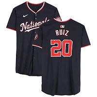 Keibert Ruiz Washington Nationals Game-Used #20 Navy Nike Jersey Worn from May 24, July 9 & 27, 2024
