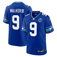 Men's Nike Kenneth Walker III Royal Seattle Seahawks Alternate 2 50th Season Game Jersey