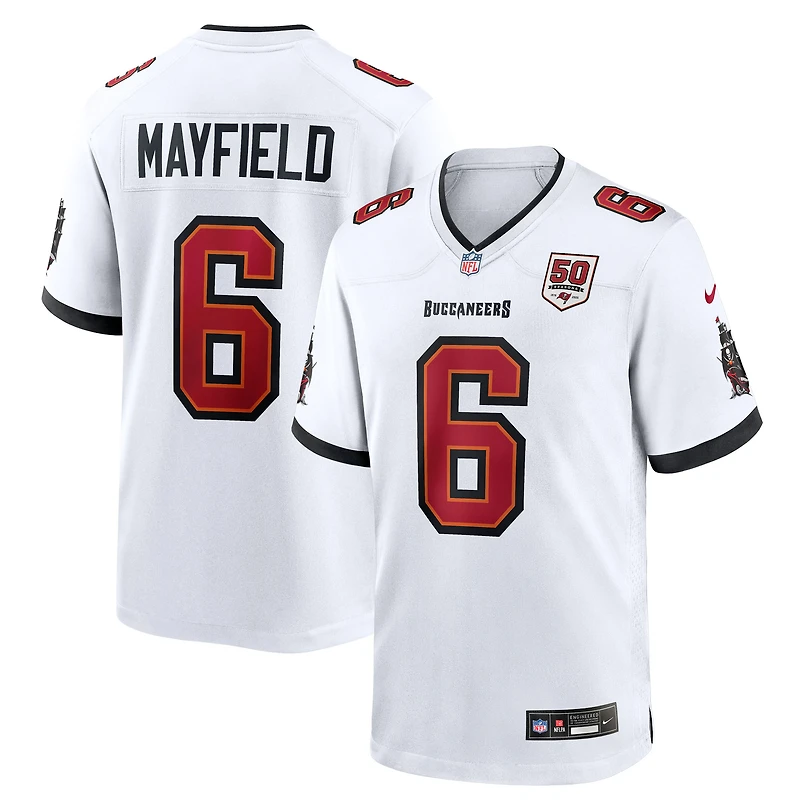Men's Nike Baker Mayfield White Tampa Bay Buccaneers 50th Season White Game Jersey