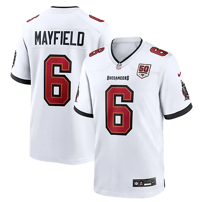 Men's Nike Baker Mayfield White Tampa Bay Buccaneers 50th Season White Game Jersey
