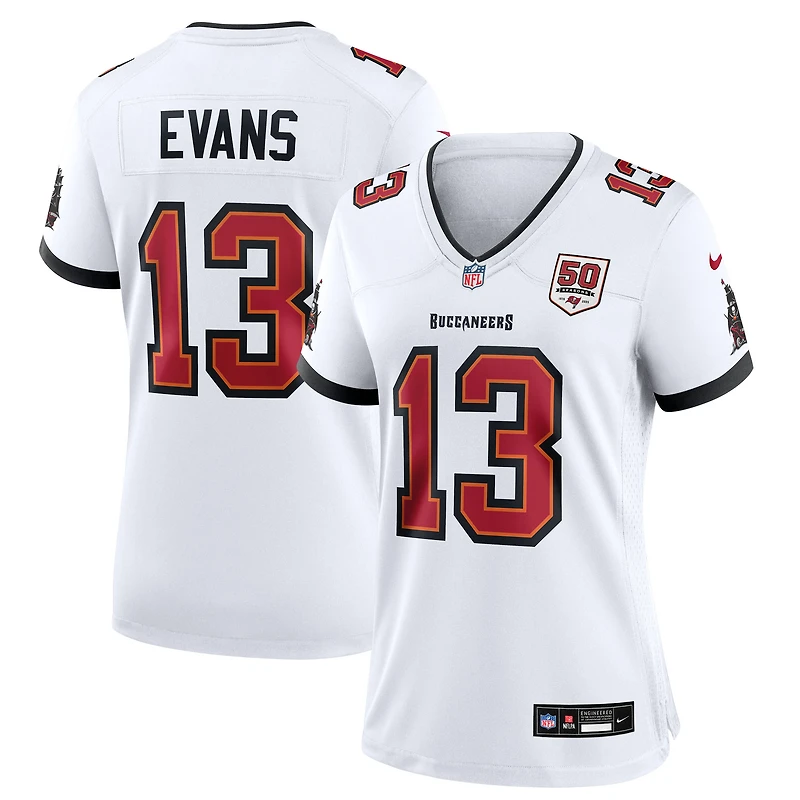 Women's Nike Mike Evans White Tampa Bay Buccaneers 50th Season White Game Jersey