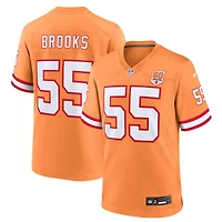 Men's Nike Derrick Brooks Creamsicle  Tampa Bay Buccaneers 50th Season Game Jersey