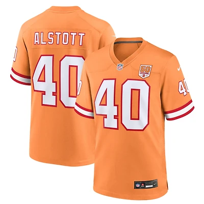 Men's Nike Mike Alstott Creamsicle  Tampa Bay Buccaneers 50th Season Game Jersey
