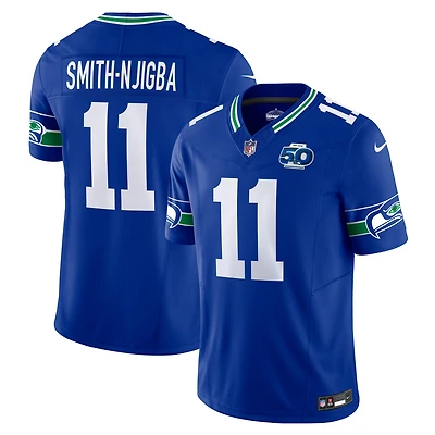 Men's Nike Jaxon Smith-Njigba Royal Seattle Seahawks 50th Season Vapor F.U.S.E. Limited Jersey