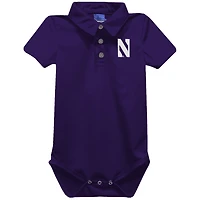 Infant Vive La Fete Purple Northwestern Wildcats Polo Bodysuit